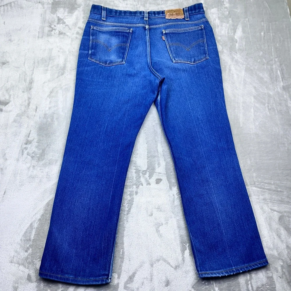 VTG Levi's 852 Orange Tab Blue Denim Jeans Mens Sz 38‎ Fits 36